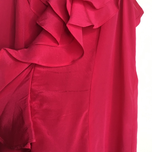 Silence + Noise - 100% Silk Pink Blouse - Medium - Picture 4 of 11